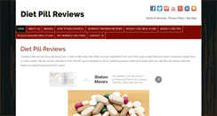 Desktop Screenshot of dietpillreviews.com