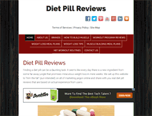 Tablet Screenshot of dietpillreviews.com